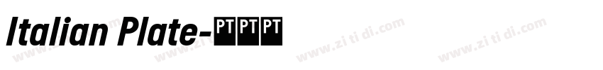 Italian Plate字体转换